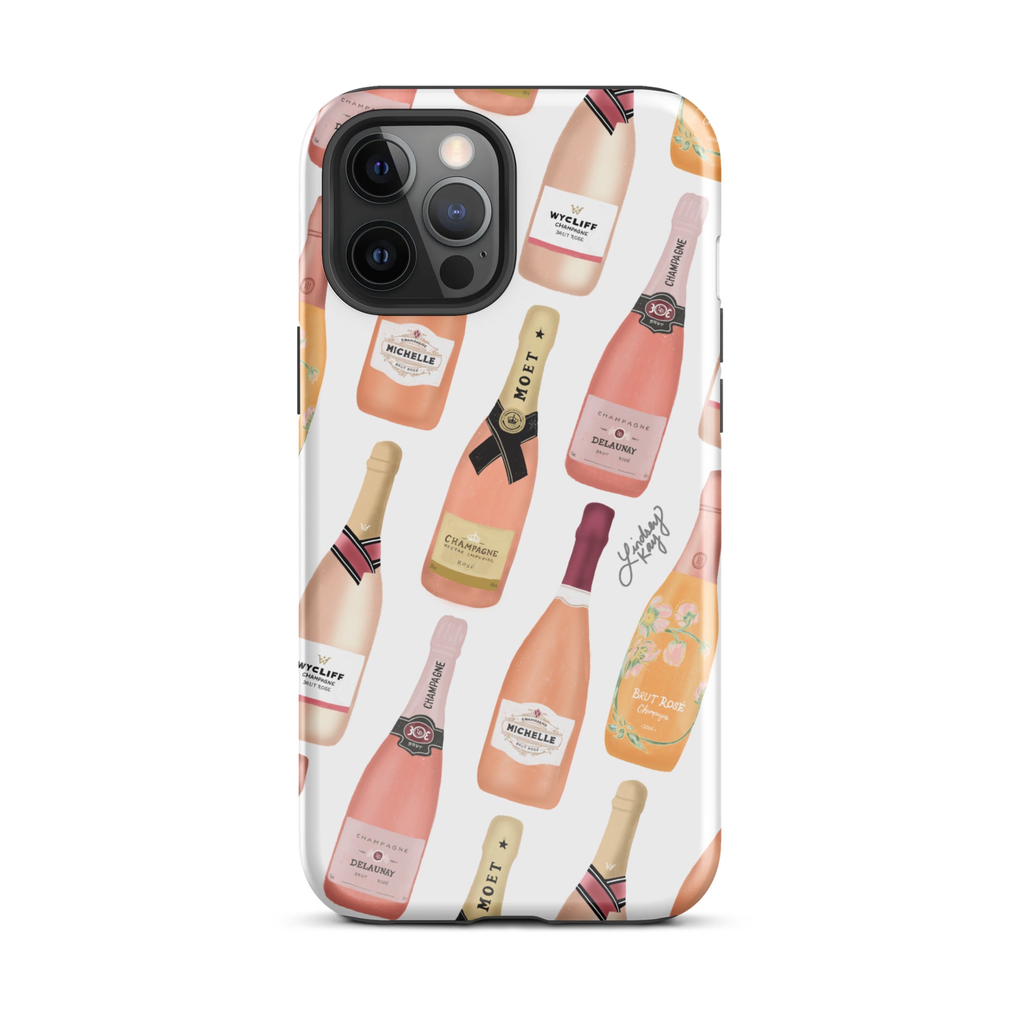 Bouteilles de Champagne Rose - Coque rigide pour iPhone®